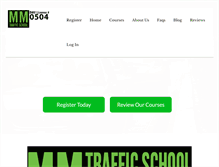 Tablet Screenshot of mmtrafficschool.com